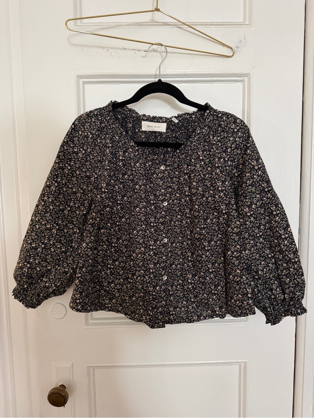 Skall Studio Caroline Shirt in Bluebell/Navy